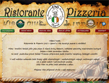 Tablet Screenshot of pizzeriauno.cz