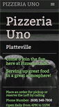 Mobile Screenshot of pizzeriauno.net