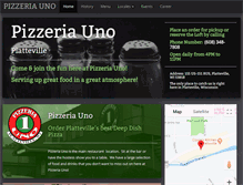 Tablet Screenshot of pizzeriauno.net